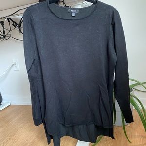 Black tunic sweater size large